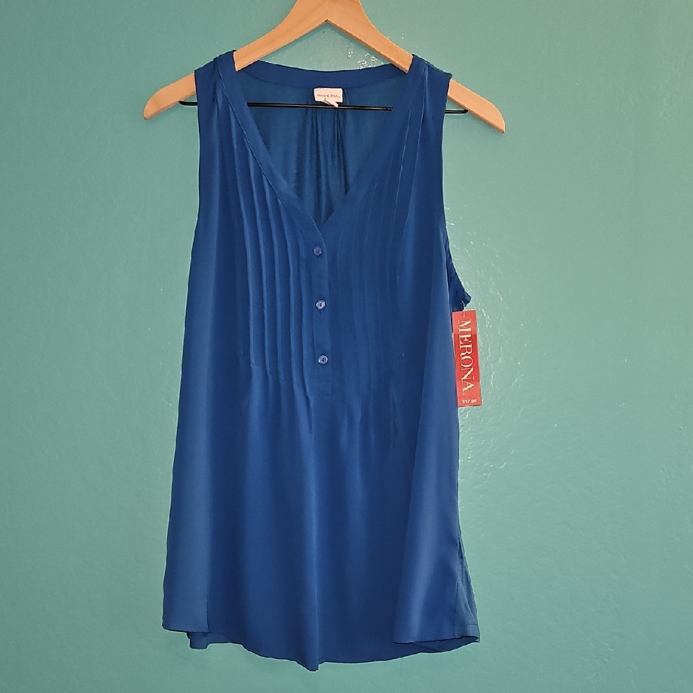 Merona Royal Blue Sleeveless Blouse
